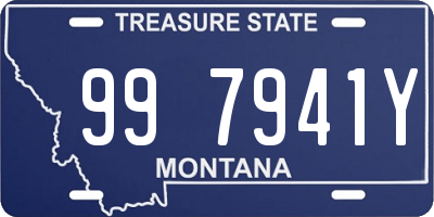 MT license plate 997941Y