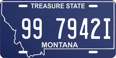 MT license plate 997942I