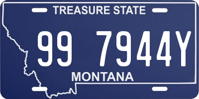 MT license plate 997944Y