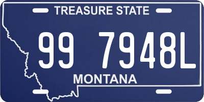 MT license plate 997948L