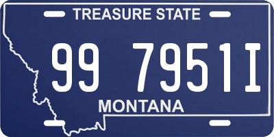 MT license plate 997951I