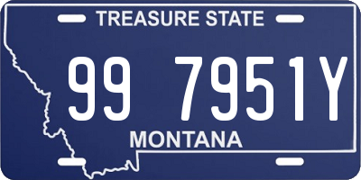 MT license plate 997951Y