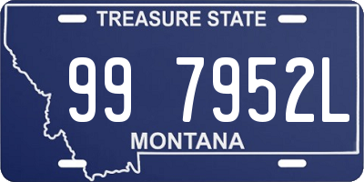 MT license plate 997952L