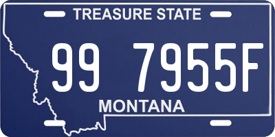 MT license plate 997955F