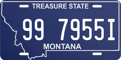 MT license plate 997955I