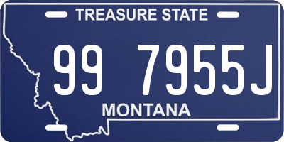 MT license plate 997955J