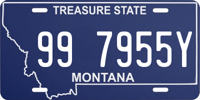 MT license plate 997955Y