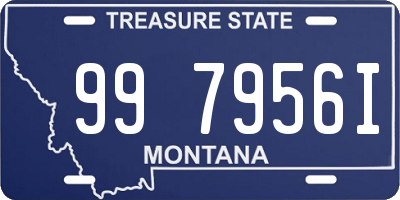 MT license plate 997956I