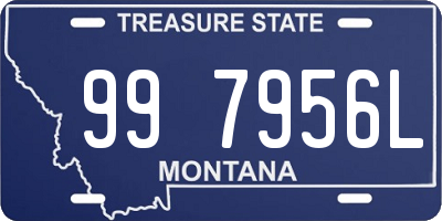 MT license plate 997956L