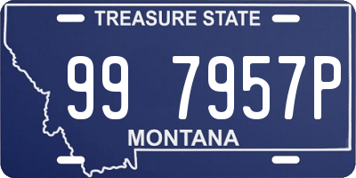 MT license plate 997957P