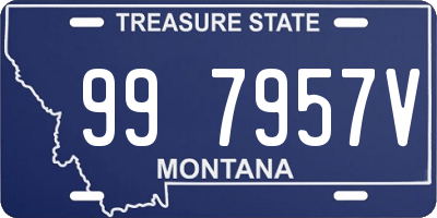 MT license plate 997957V