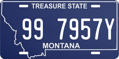 MT license plate 997957Y