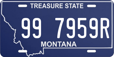 MT license plate 997959R