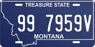 MT license plate 997959V