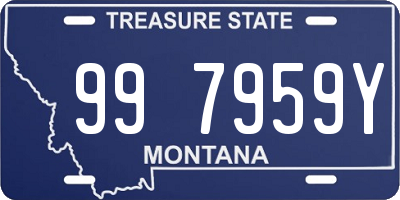 MT license plate 997959Y