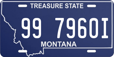 MT license plate 997960I