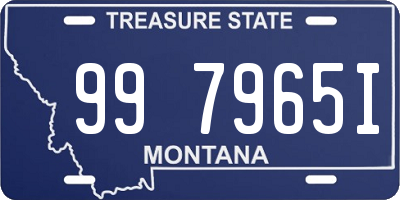 MT license plate 997965I