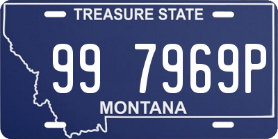 MT license plate 997969P