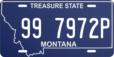 MT license plate 997972P