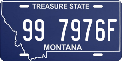 MT license plate 997976F