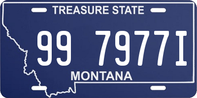 MT license plate 997977I