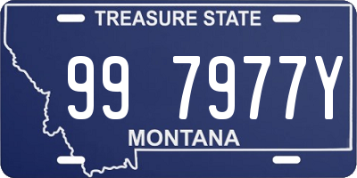 MT license plate 997977Y