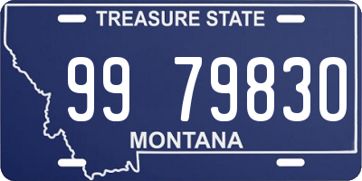 MT license plate 997983O