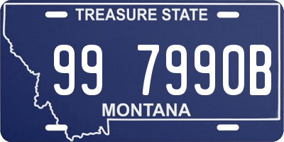 MT license plate 997990B