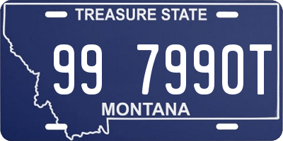 MT license plate 997990T