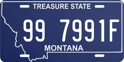 MT license plate 997991F