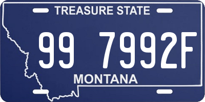 MT license plate 997992F