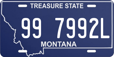 MT license plate 997992L