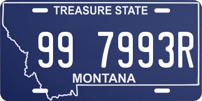 MT license plate 997993R