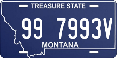 MT license plate 997993V