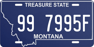 MT license plate 997995F