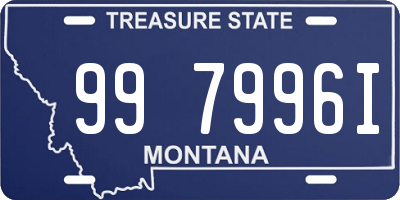 MT license plate 997996I