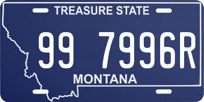 MT license plate 997996R