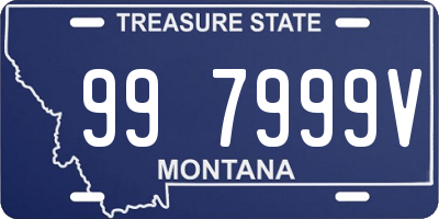 MT license plate 997999V