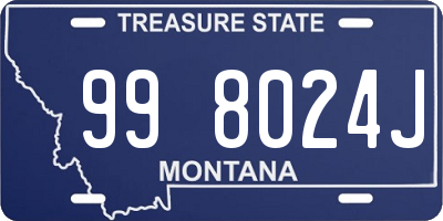 MT license plate 998024J