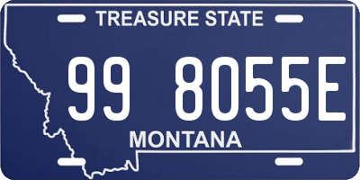 MT license plate 998055E