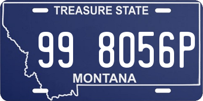 MT license plate 998056P