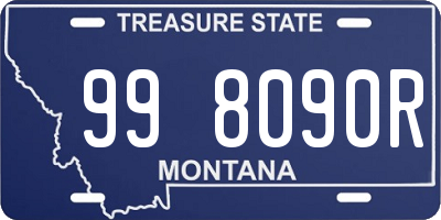 MT license plate 998090R