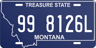 MT license plate 998126L