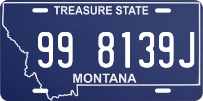 MT license plate 998139J