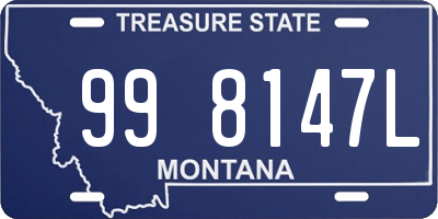 MT license plate 998147L