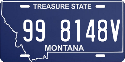 MT license plate 998148V