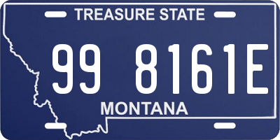 MT license plate 998161E