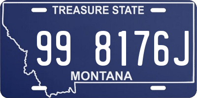 MT license plate 998176J