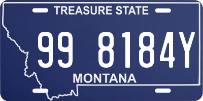 MT license plate 998184Y