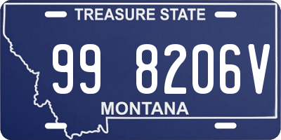 MT license plate 998206V